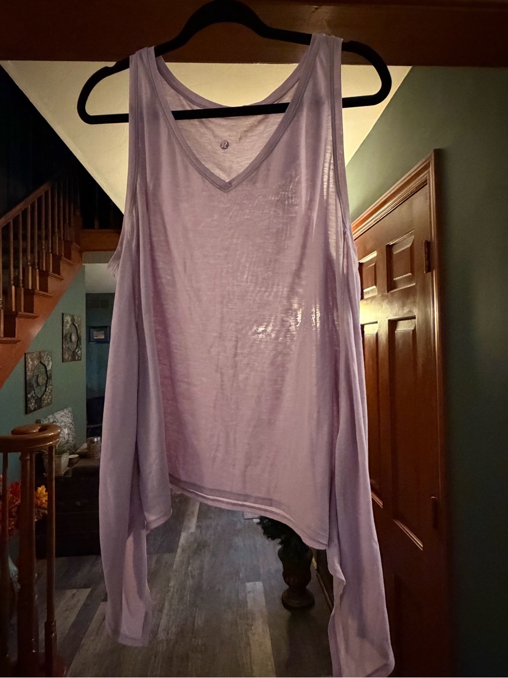 lululemon athletica Light Lavender V-Neck Draped Tank